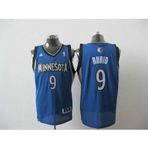 NBA Timberwolves 9 Ricky Rubio Blue Revolution 30 Men Jersey NBA Timberwolves 9 Ricky Rubio Blue Revolution 30 Men Jersey
