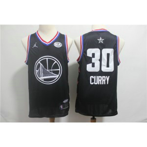 NBA Warrior 30 Stephen Curry 2019 All-Star Black Swingman Men Jersey