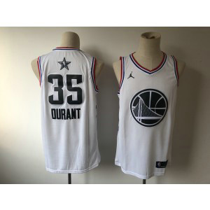 NBA Warrior 35 Kevin Durant 2019 All-Star White Swingman Men Jersey
