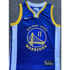 NBA Warriors 11 Klay Thompson Blue Youth Jersey