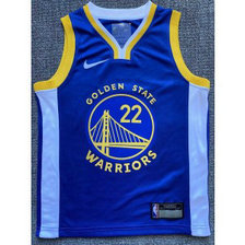 NBA Warriors 22 Andrew Wiggins Blue Youth Jersey