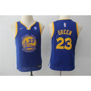 NBA Warriors 23 Draymond Green Blue Nike Swingman Youth Jersey