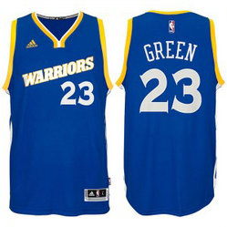 NBA Warriors 23 Draymond Green Royal Blue Stretch Crossover Swingman Men Jersey