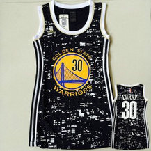 NBA Warriors 30 Stephen Curry Black City Luminous Women Jersey