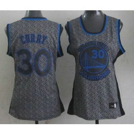 NBA Warriors 30 Stephen Curry Grey Static Women Jersey