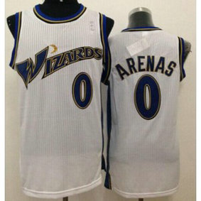 NBA Wizards #0 Gilbert Arenas Revolution 30 White Stitched Men Jersey