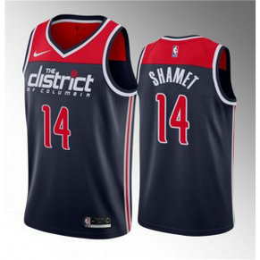 NBA Wizards 14 Landry Shamet Navy 2023 Draft Statement Edition Nike Men Jersey