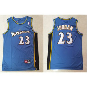 NBA Wizards 23 Michael Jordan Blue Nike Men Jersey NBA Wizards 23 Michael Jordan Blue Nike Men Jersey