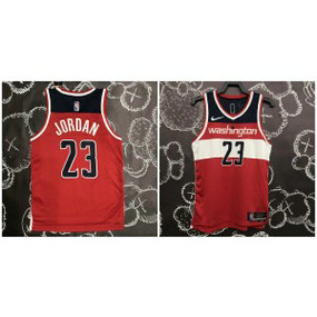 NBA Wizards 23 Michael Jordan Red Nike Men Jersey NBA Wizards 23 Michael Jordan Red Nike Men Jersey
