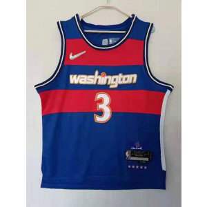 NBA Wizards 3 Bradley Beal 75th Anniversary 2021_2022 Blue City Edition Nike Men Jersey