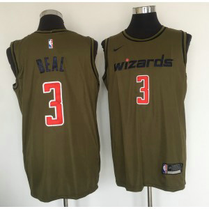 NBA Wizards 3 Bradley Beal Olive Nike Swingman Men Jersey