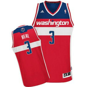 NBA Wizards 3 Bradley Beal Red Revolution 30 Men Jersey 1