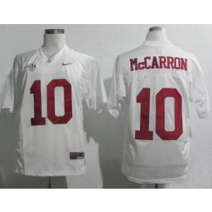 NCAA Alabama Crimson Tide 10 AJ McCarron White SEC Patch Men Jersey NCAA Alabama Crimson Tide 10 AJ McCarron White SEC Patch Men Jersey