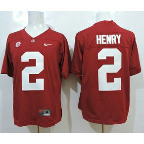 NCAA Alabama Crimson Tide 2 Derrick Henry Red SEC Patch Men Jersey With SEC Patch NCAA Alabama Crimson Tide 2 Derrick Henry Red SEC Patch Men Jersey With SEC Patch