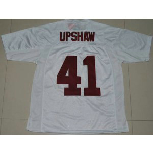 NCAA Alabama Crimson Tide 41 Courtney Upshaw White Men Jersey NCAA Alabama Crimson Tide 41 Courtney Upshaw White Men Jersey