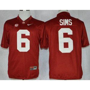 NCAA Alabama Crimson Tide 6 Blake Sims Red Limited Men Jersey NCAA Alabama Crimson Tide 6 Blake Sims Red Limited Men Jersey