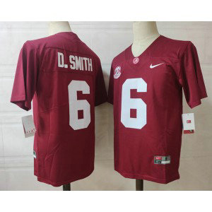 NCAA Alabama Crimson Tide 6 D.Smith Red Vapor Limited Men Jersey