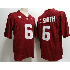 NCAA Alabama Crimson Tide 6 DeVonta Smith Red 2023 F.U.S.E Vapor Limited Men Jersey