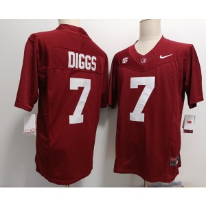 NCAA Alabama Crimson Tide 7 Trevon Diggs Red F.U.S.E. Vapor Limited Men Jersey