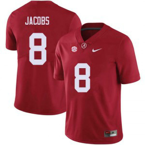 NCAA Alabama Crimson Tide 8 Josh Jacobs Red Nike College Football Men Jersey NCAA Alabama Crimson Tide 8 Josh Jacobs Red Nike College Football Men Jersey