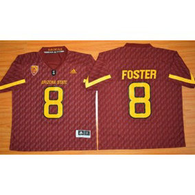 NCAA Arizona State Sun Devils 8 D. J. Foster New Red Basketball PAC-12 Patch Men Jersey NCAA Arizona State Sun Devils 8 D. J. Foster New Red Basketball PAC-12 Patch Men Jersey