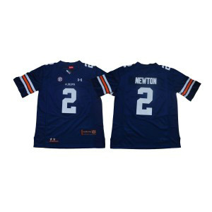 NCAA Auburn Tigers 2 Cam Newton Navy College Football Men Jersey