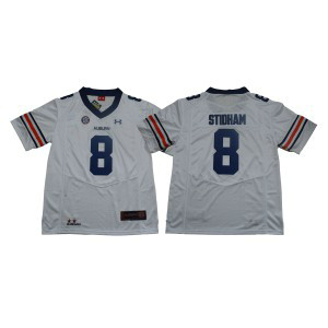 NCAA Auburn Tigers 8 Jarrett Stidham White College Football Men Jersey