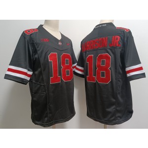 NCAA Buckeyes 18 Harrison JR Black 2023 F.U.S.E Vapor Limited Men Jersey