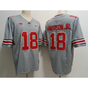 NCAA Buckeyes 18 Harrison JR Gray 2023 F.U.S.E Limited Men Jersey