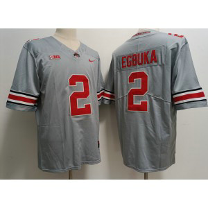 NCAA Buckeyes 2 Emeka Egbuka Gray 2023 F.U.S.E Limited Men Jersey