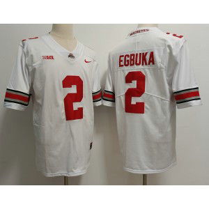 NCAA Buckeyes 2 Emeka Egbuka White Limited Men Jersey