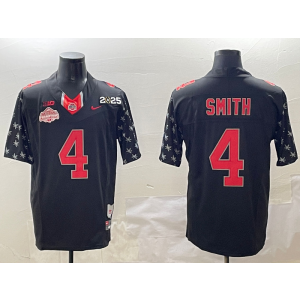 NCAA Buckeyes 4 Jeremiah Smith Black 2025 Champion F.U.S.E. Vapor Limited Men Jersey