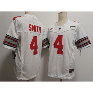 NCAA Buckeyes 4 Smith White Gold Nike LOGO F.U.S.E Jersey NCAA Buckeyes 4 Smith White Gold Nike LOGO F.U.S.E Jersey