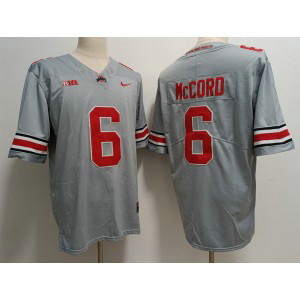 NCAA Buckeyes 6 Kyle McCord Grey 2023 F.U.S.E Vapor Limited Men Jersey