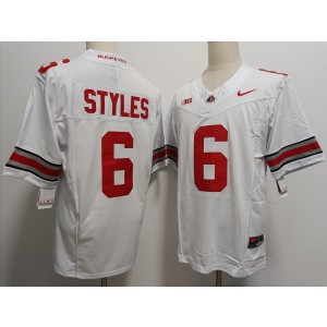 NCAA Buckeyes 6 Sonny Styles White F.U.S.E. Vapor Limited Men Jersey