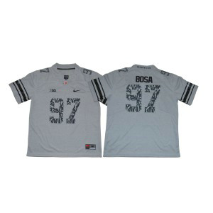 NCAA Buckeyes 97 Joey Bosa Gray Shadow Football Men Jersey NCAA Buckeyes 97 Joey Bosa Gray Shadow Football Men Jersey