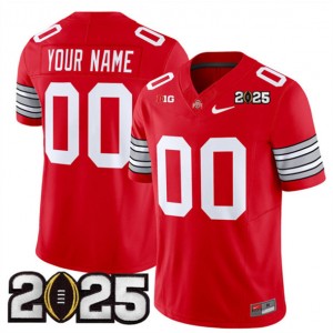 NCAA Buckeyes Customized Red 2025 CFP Final Patch F.U.S.E. Vapor Limited Men Jersey NCAA Buckeyes Customized Red 2025 CFP Final Patch F.U.S.E. Vapor Limited Men Jersey