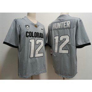 NCAA Buffaloes 12 Travis Hunter Grey Vapor Limited Men Jersey