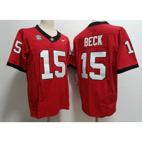 NCAA Bulldogs 15 Carson Beck Red 2023 F.U.S.E Vapor Limited Men Jersey NCAA Bulldogs 15 Carson Beck Red 2023 F.U.S.E Vapor Limited Men Jersey