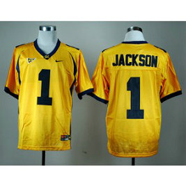 NCAA California Golden Bears 1 DeSean Jackson Gold Men Jersey