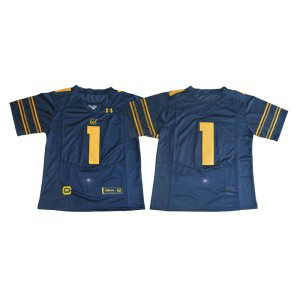 NCAA California Golden Bears 1 DeSean Jackson Navy College Football Men Jersey