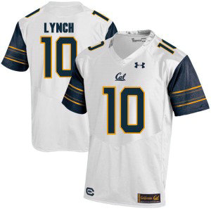 NCAA California Golden Bears 10 Marshawn Lynch White College Football Men Jersey
