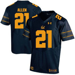 NCAA California Golden Bears 21 Keenan Allen Navy College Football Men Jersey