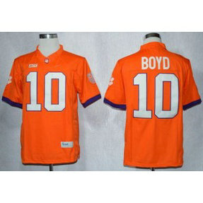 NCAA Clemson Tigers 10 Tajh Boyd Orange Limited Men Jersey NCAA Clemson Tigers 10 Tajh Boyd Orange Limited Men Jersey