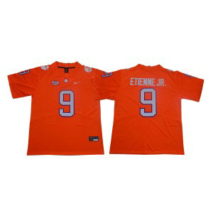 NCAA Clemson Tigers 9 Travis Etienne Jr. Orange Nike College Football Men Jersey