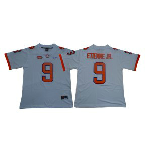 NCAA Clemson Tigers 9 Travis Etienne Jr. White Nike College Football Men Jersey NCAA Clemson Tigers 9 Travis Etienne Jr. White Nike College Football Men Jersey