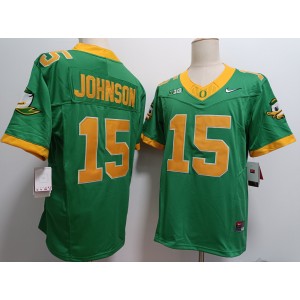 NCAA Ducks 15 Johnson Green F.U.S.E. Vapor Limited Men Jersey