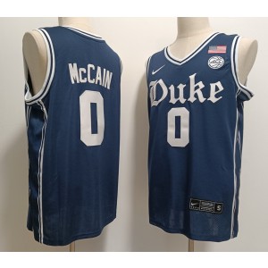 NCAA Duke Blue Devils 0 Jared McCain Navy Nike Men Jersey