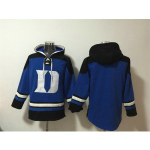 NCAA Duke Blue Devils Blank Royal Ageless Must-Have Lace-Up Pullover Hoodie