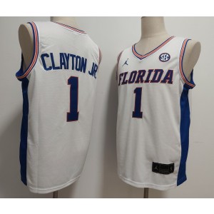 NCAA Florida Gators 1 Walter Clayton Jr. White Vapor Limited Men Jersey